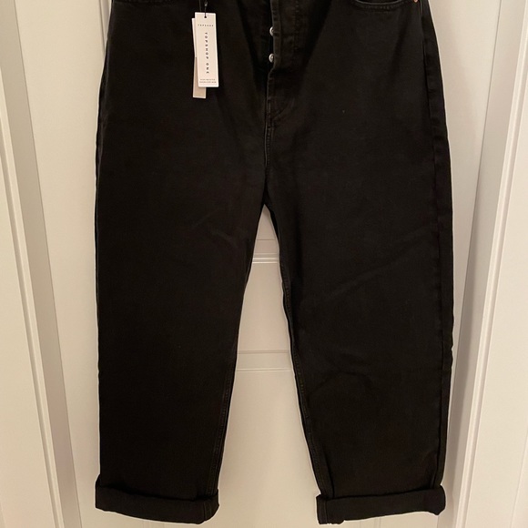 Black Topshop One oversized mom jeans size 34 - Picture 5 of 13
